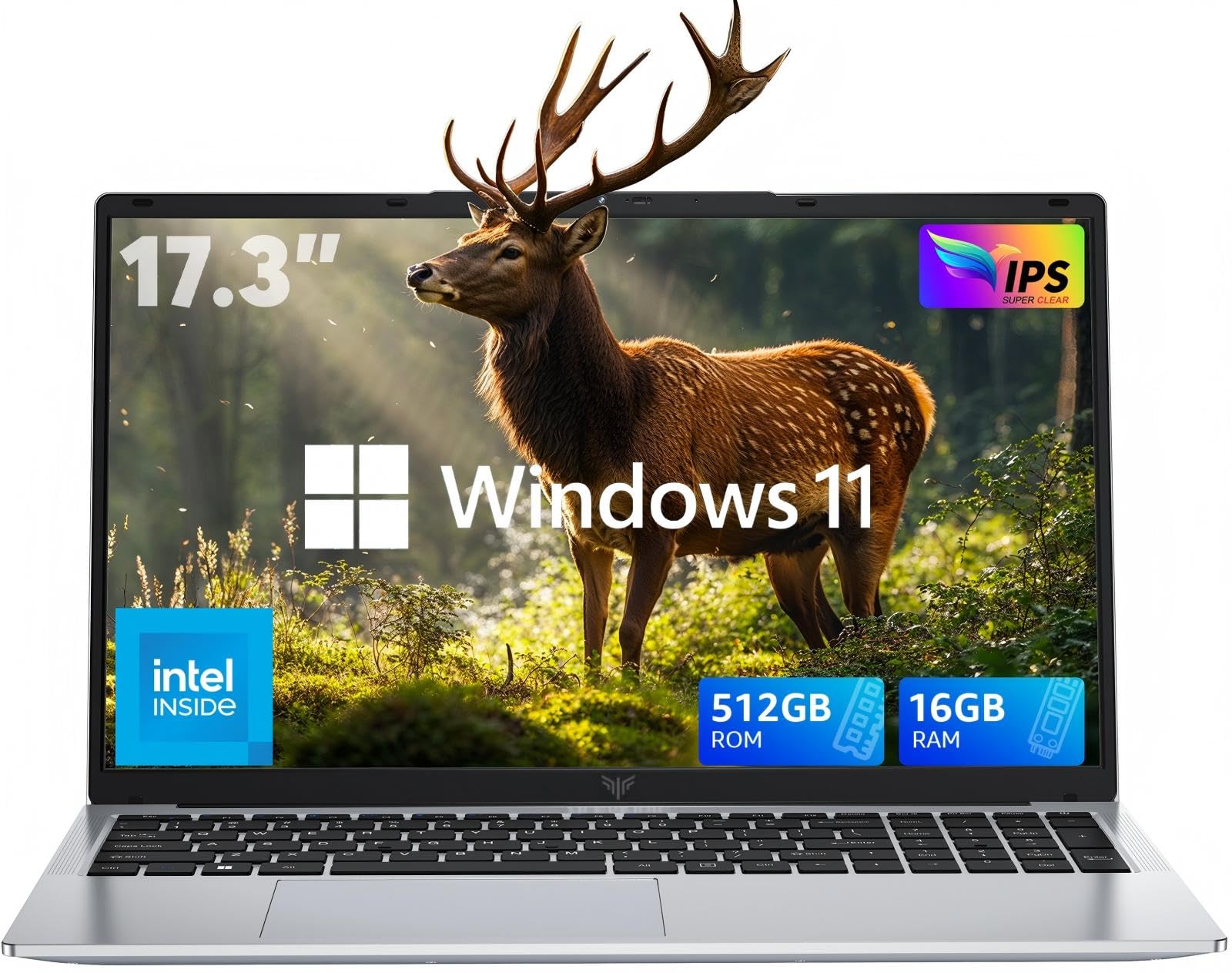 2025 Newest Laptop Computer, 17.3 Inch Laptop with N97